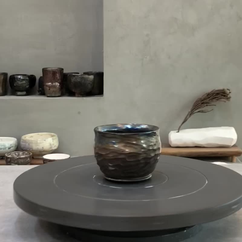 炁果  陶杯 柴烧 - 其他杯子 - 陶 咖啡色
