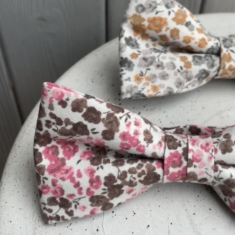 黄花米白领结 - 领结/领巾 - 聚酯纤维 