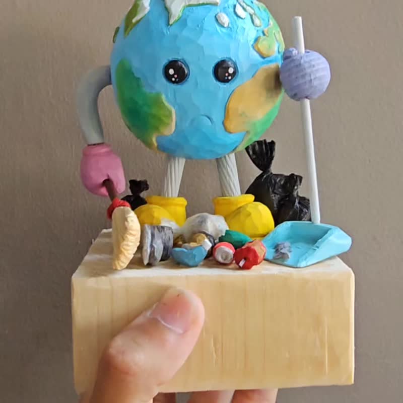 Save the world - 玩偶/公仔 - 木头 