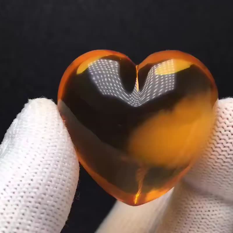 【扶光】极品天然金绞蜜玲珑心意境吊坠项链 - 项链 - 宝石 