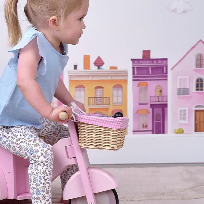 粉红甜蜜摩托车 - 玩具/玩偶 - 木头 粉红色