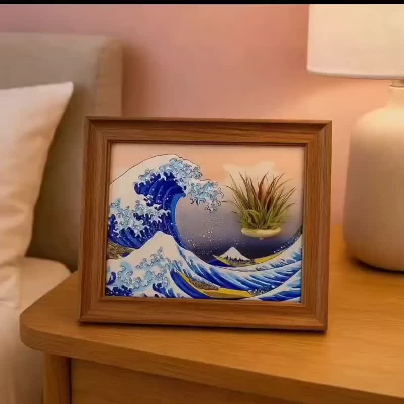 空气凤梨浮世绘磁吸相框 小精灵福果 贝可利 小章鱼 霸王 狐尾 - 植栽/盆栽 - 植物．花 咖啡色