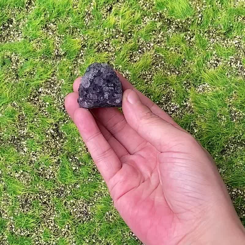天然小小迷你梦幻紫晶镇 紫水晶 消磁净化 快速出货 办公室 风水 - 其他 - 水晶 紫色