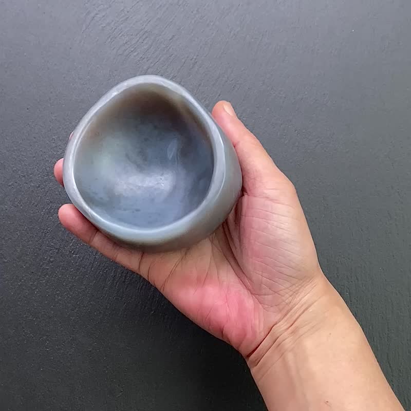 天然冰润玛瑙消磁碗x天然水晶消磁石净化充电消磁套组 开运 避邪 - 摆饰 - 玉石 多色