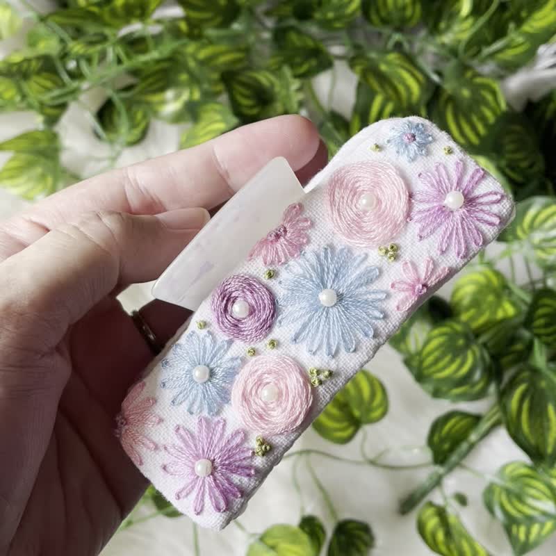 刺绣发 花卉图案 复古风格 - 发饰 - 棉 多色