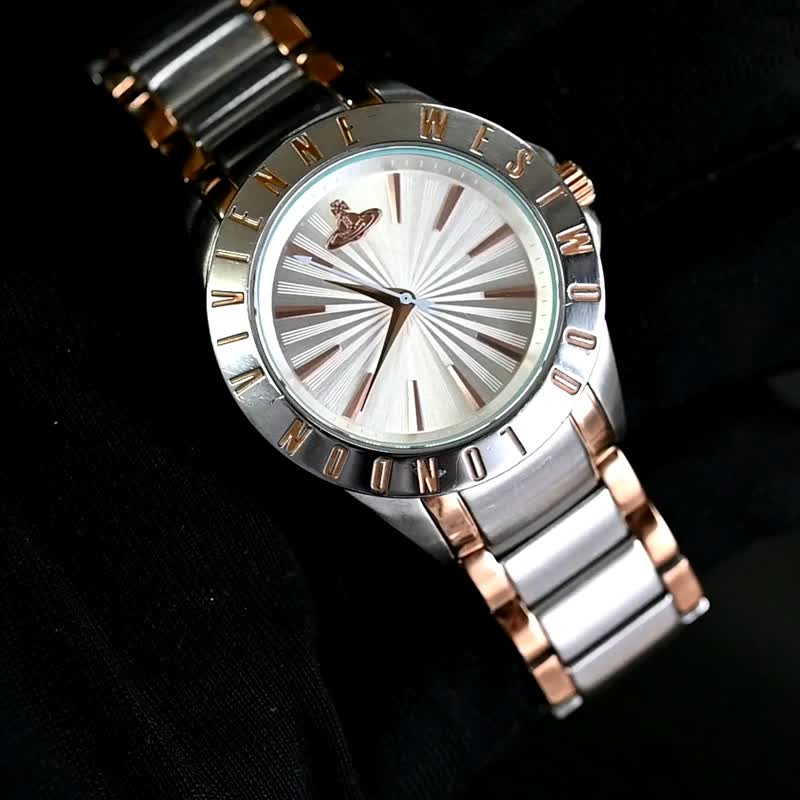 Vivienne Westwood 双色 34mm 男女皆适用腕表 VV099RSSL 附表盒、表节 - 男表/中性表 - 不锈钢 银色