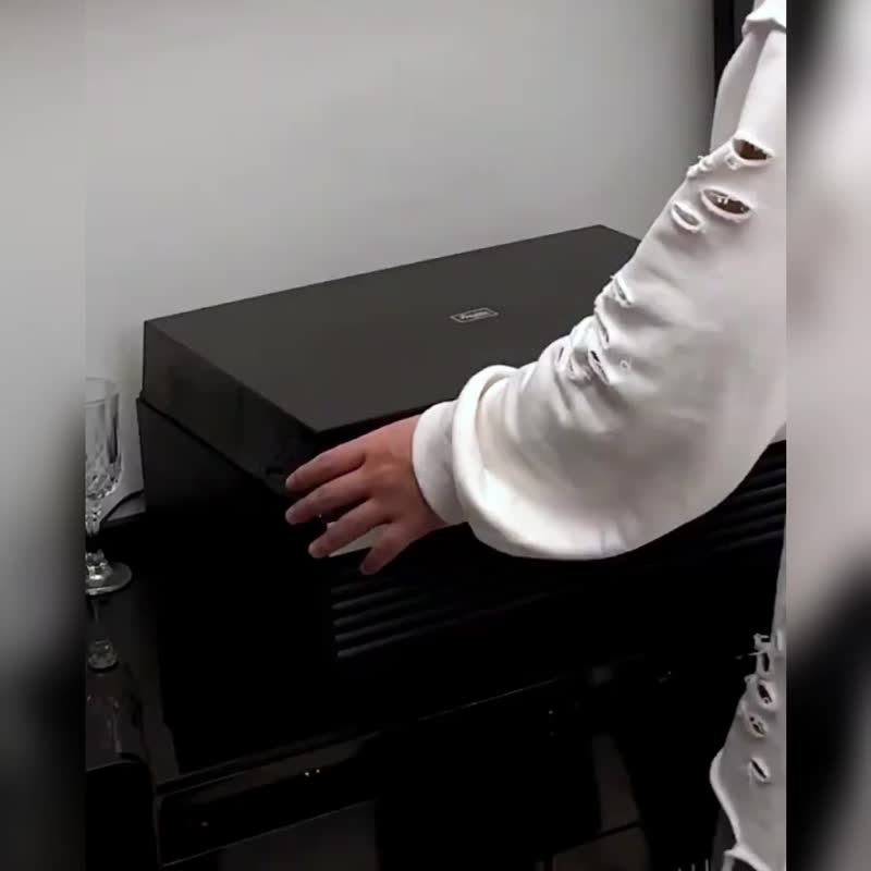 现代黑胶音乐指标 专业级 黑胶唱片机 留声机 两色可选(铁刀木黑) - 数码小物 - 木头 