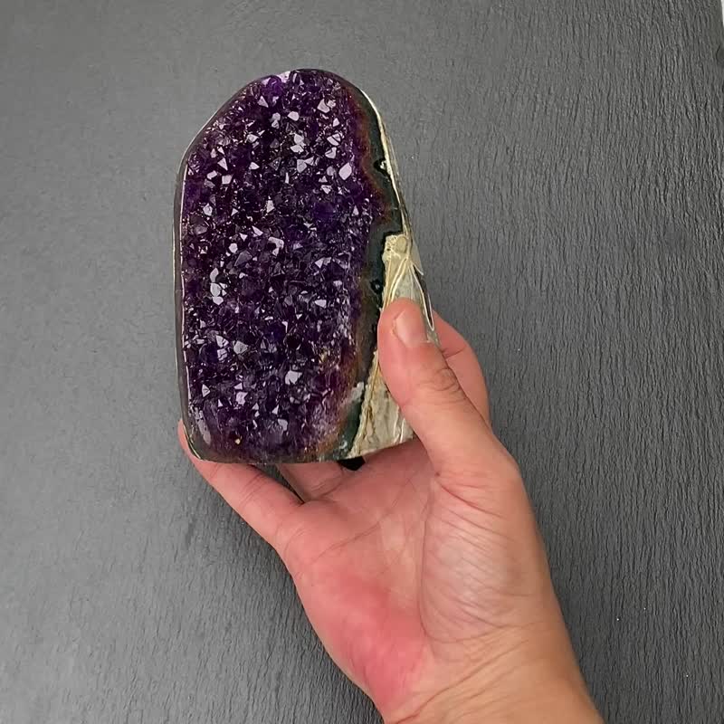 天然原矿顶级帝王紫 紫晶镇 紫晶簇 紫水晶 开运财运水晶消磁手链 - 摆饰 - 水晶 紫色