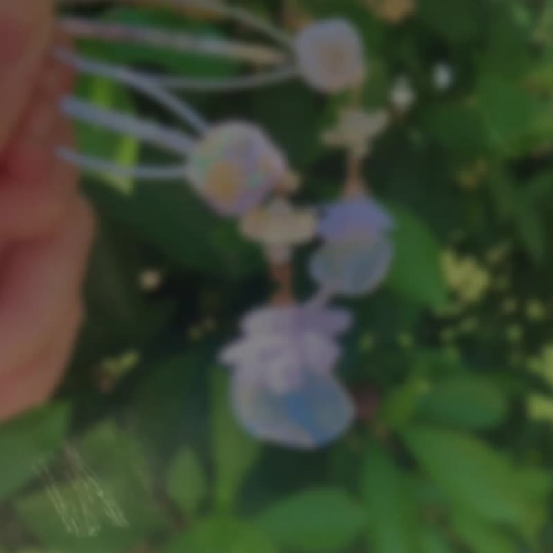 温柔夏语系列 手作发夹 一字发夹 吊坠款式 - 发饰 - 树脂 白色