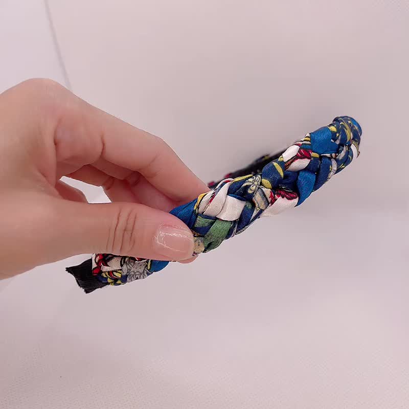 手工塑形减压发箍 -夜贵 - 发带/发箍 - 聚酯纤维 