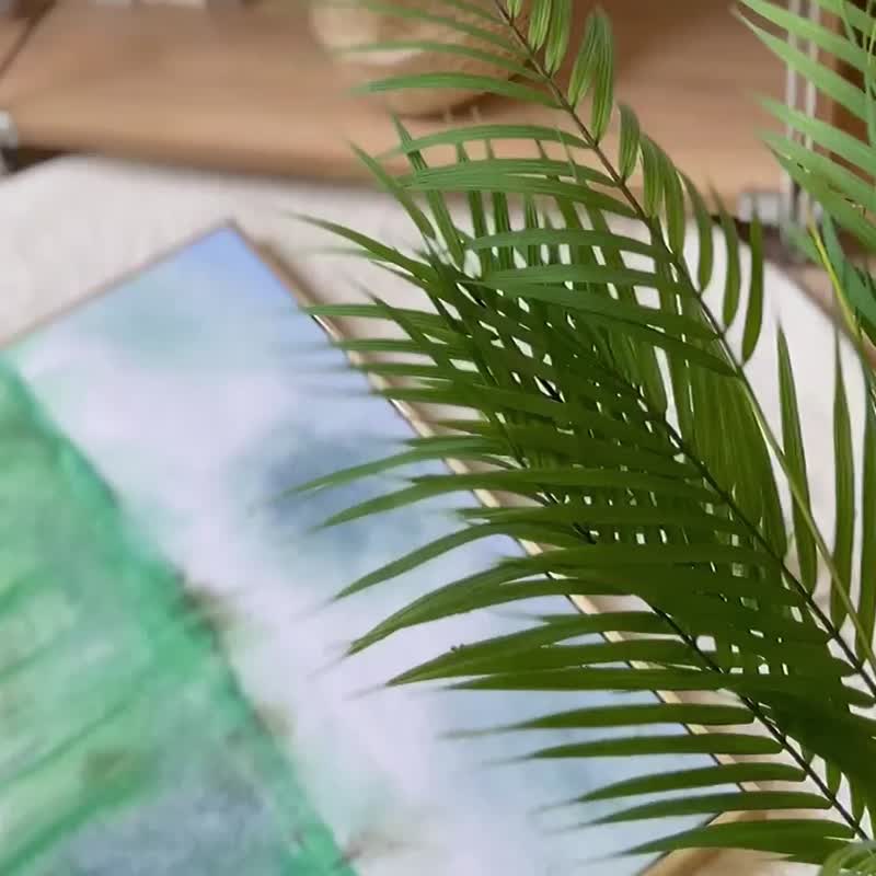 初夏的菖蒲 - 抽象水墨感菖蒲风景挂画/卧室挂画/边柜摆设 - 海报/装饰画/版画 - 其他材质 绿色