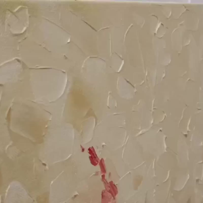 野花画作 花卉 油画 花艺 画布 原创画作 - 海报/装饰画/版画 - 其他材质 橘色