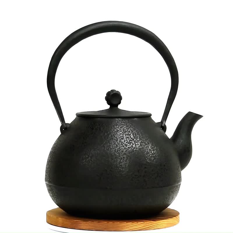 红莲堂 葛卷元 南部铁器 手工铁壶 宝珠形铁瓶 日和1.2L 日本制 - 茶具/茶杯 - 其他金属 黑色