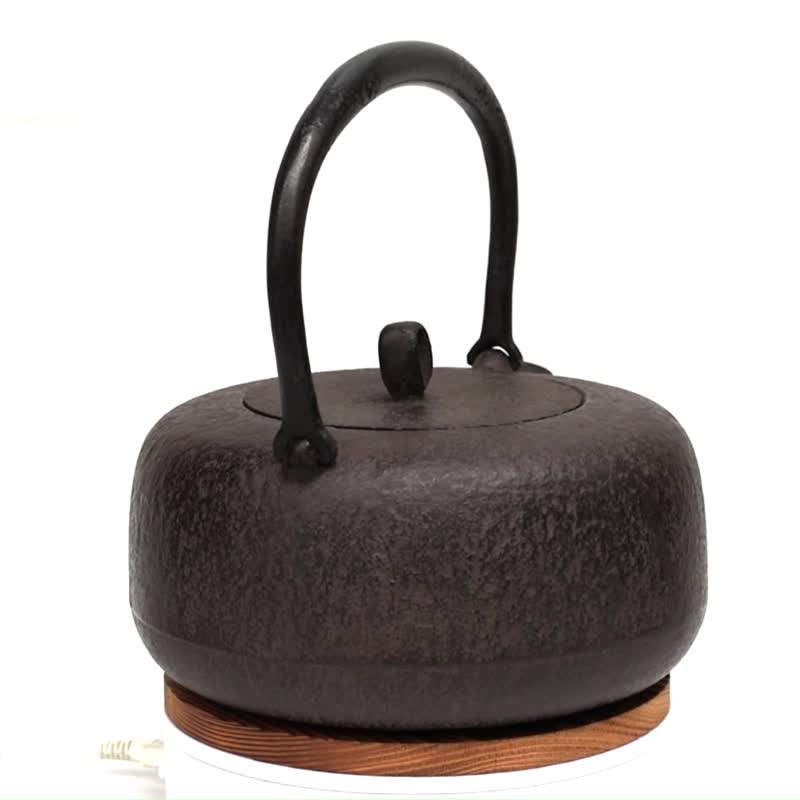 南部铁器 铁瓶 手工铁壶 岩户贤一郎 平丸小肌 1.2L 日本制 - 茶具/茶杯 - 其他金属 咖啡色