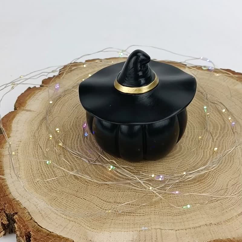 哥德式黑色蜡烛女巫帽蜡烛哥德式家居装饰万圣节蜡烛南瓜 - 蜡烛/烛台 - 蜡 