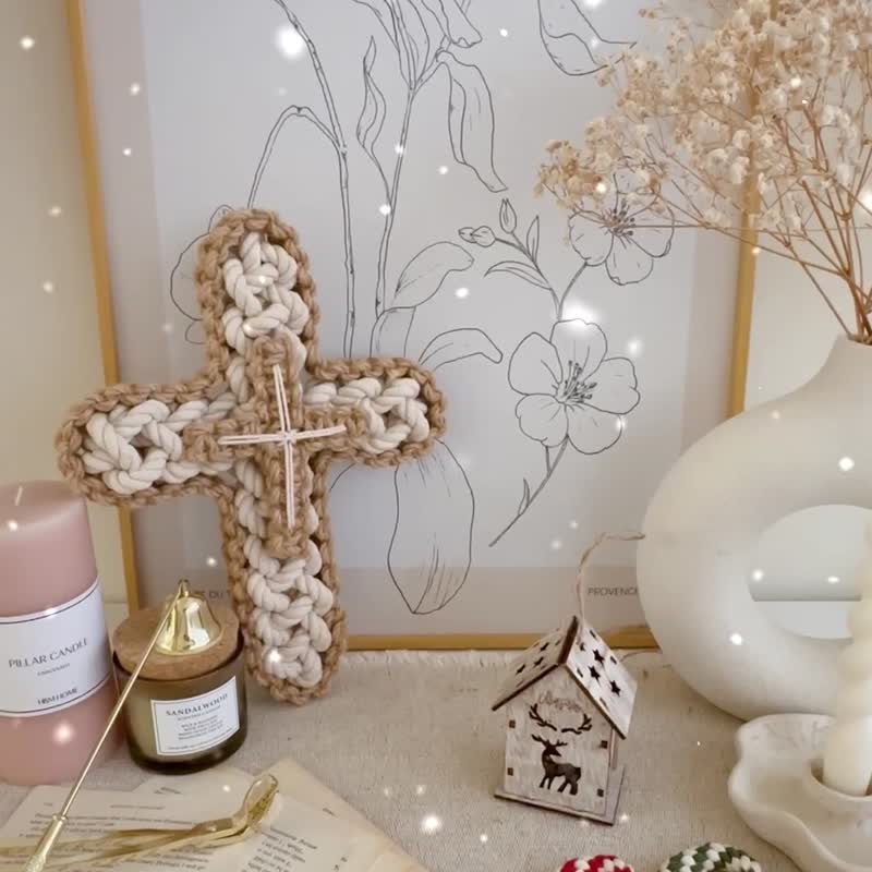 定制化圣诞树编织杯垫 - 摆饰 - 棉．麻 绿色