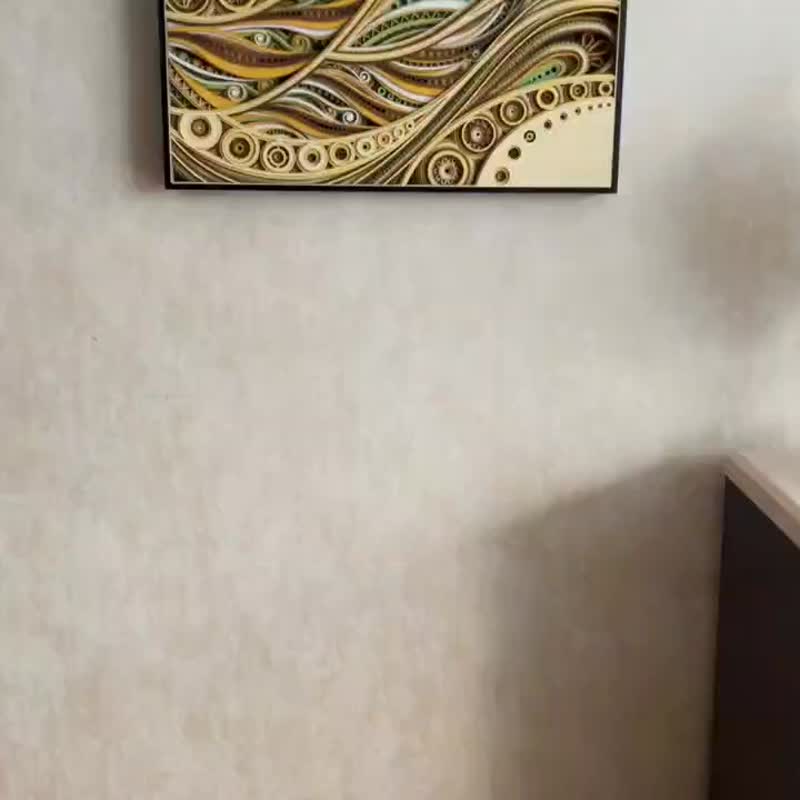 流光溢彩|现代简约客厅背景墙装饰画玄关走廊挂画3d立体 - 海报/装饰画/版画 - 木头 