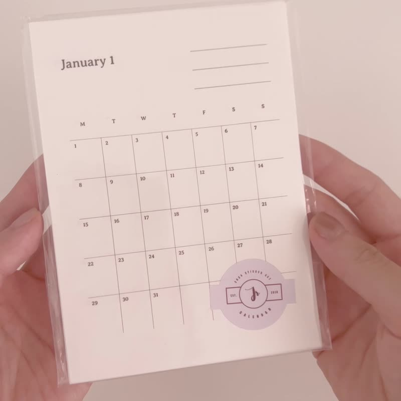 6折特惠中 2024 月历卡 贴纸包 - 年历/台历 - 纸 