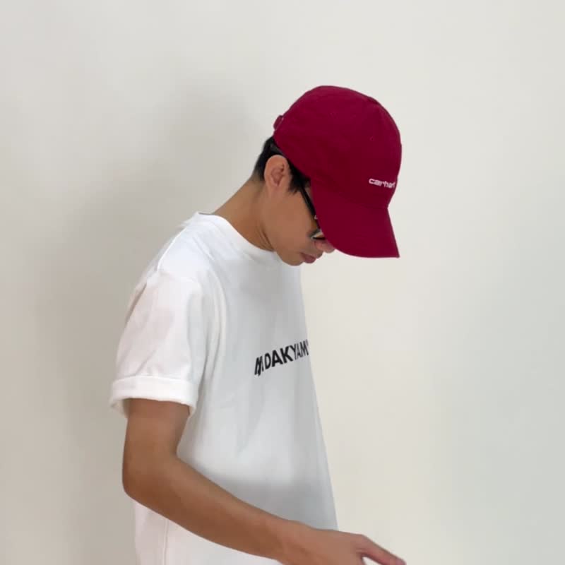 DAKYAM 品牌LOGO印花基础款纯棉圆领休闲短袖T恤 - 男装上衣/T 恤 - 棉 