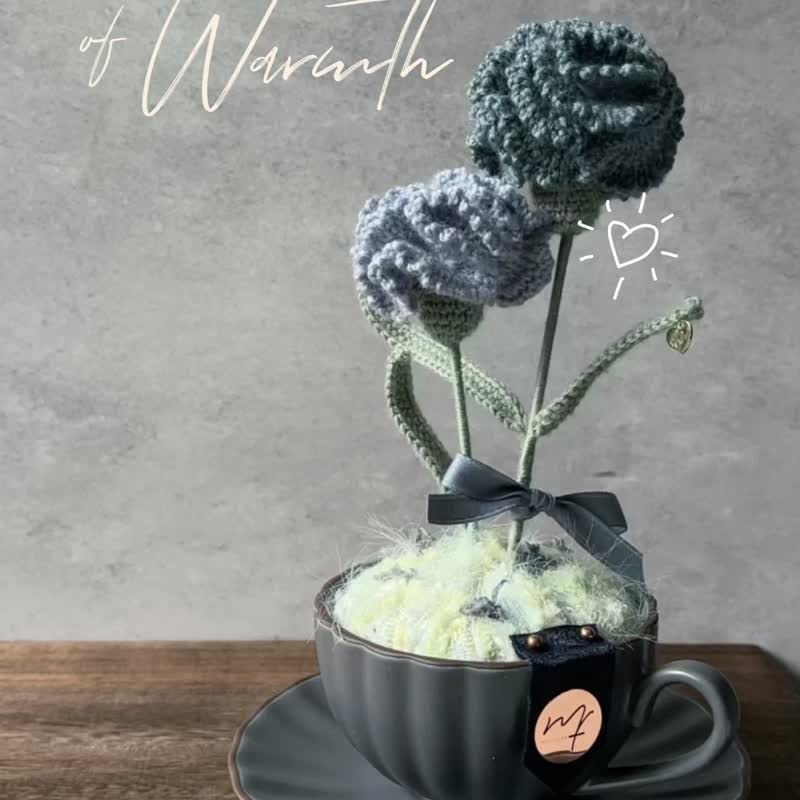 Mustflor-母亲节午茶系列 -手工针织花礼 - 摆饰 - 羊毛 多色