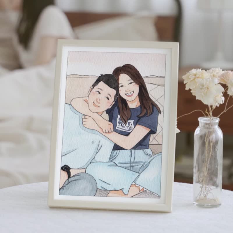 客制化手绘人像 | 团员 | 全家福 | 似颜绘 | 纪念礼物 - 海报/装饰画/版画 - 纸 