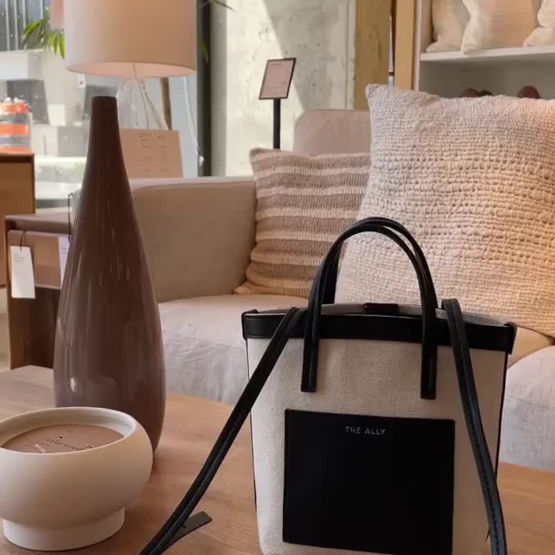 韩国 The Ally | MINI BLAIR BAG  | 小 | 黑色 | 手袋 单肩包 - 手提包/手提袋 - 棉 黑色