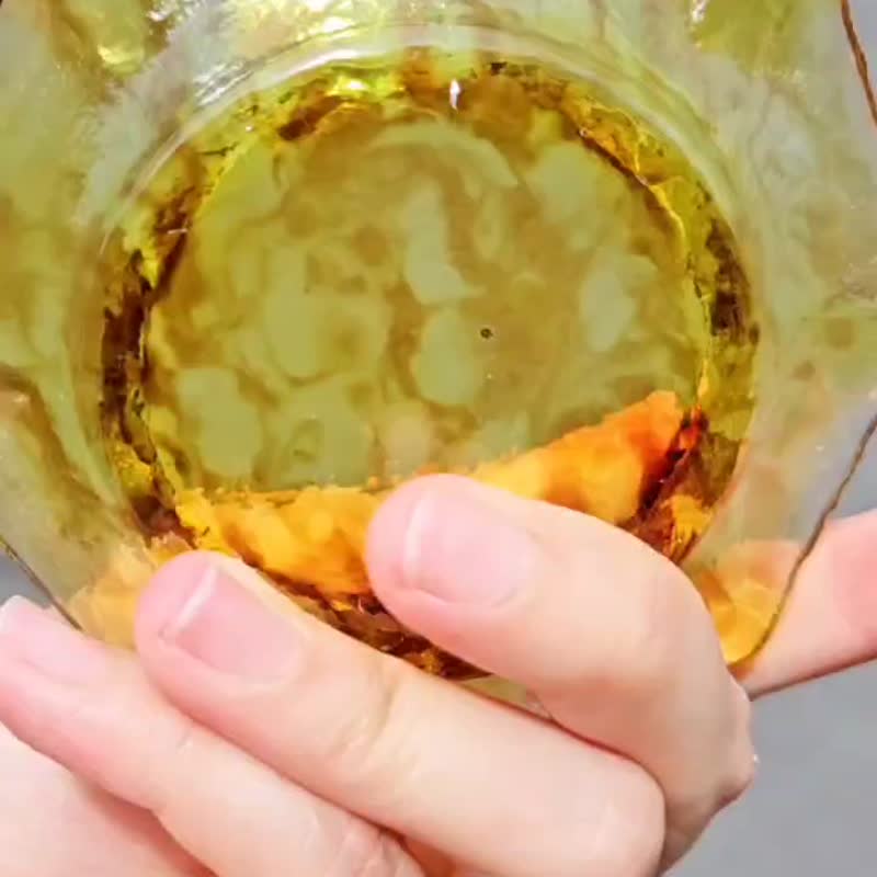琉璃茶碟-琥珀 - 盘子/餐盘/盘架 - 琉璃 金色