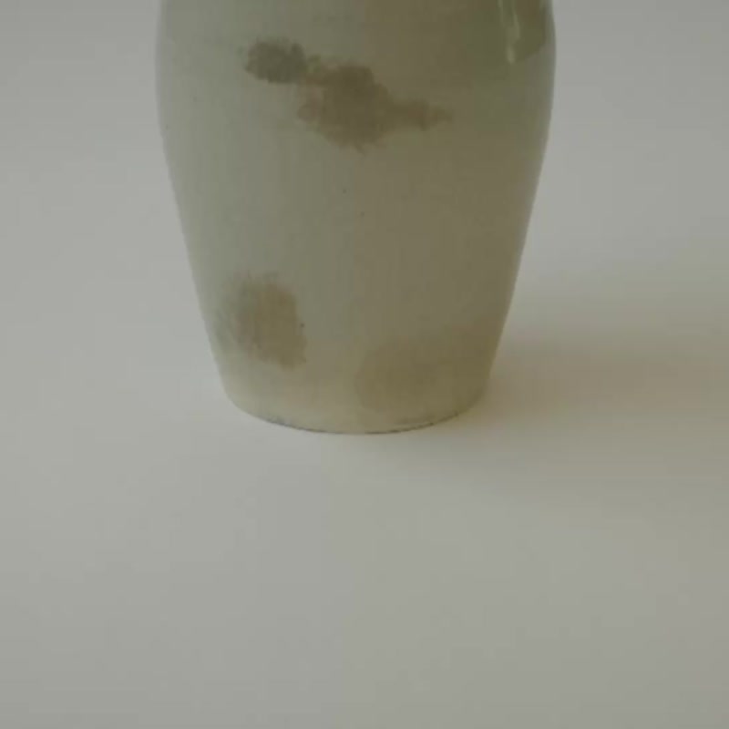 灰雾色花器 - 花瓶/陶器 - 陶 白色