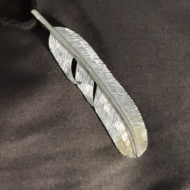 5k金银羽_已硫化 - 项链 - 贵金属 