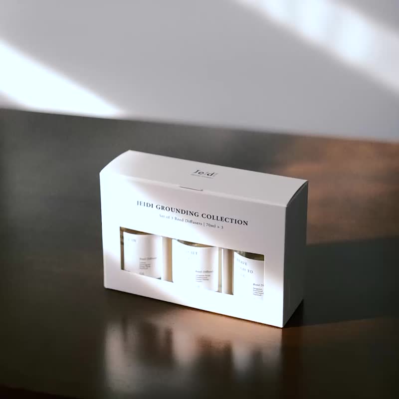 扩香三入礼盒 70ml ×3 附30入扩香棒、万用卡片、品牌纸袋 - 香薰/精油/线香 - 玻璃 
