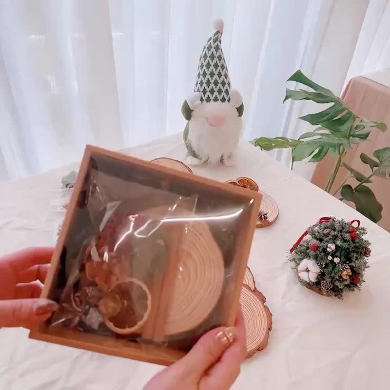 材料包-小型雪松圣诞树 圣诞节 永生雪松 圣诞树 永生花 - 干燥花/捧花 - 植物．花 