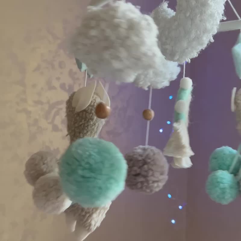 婴儿移动喇 山林移动 女婴移动 婴儿送礼会礼物 - 玩具/玩偶 - 其他材质 蓝色