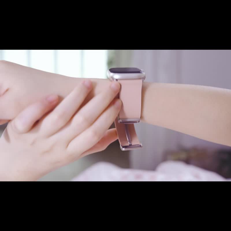 【悠游卡认证】Apple Watch 皮革悠游卡表带_樱花粉 - 造型悠游卡/交通卡 - 真皮 粉红色