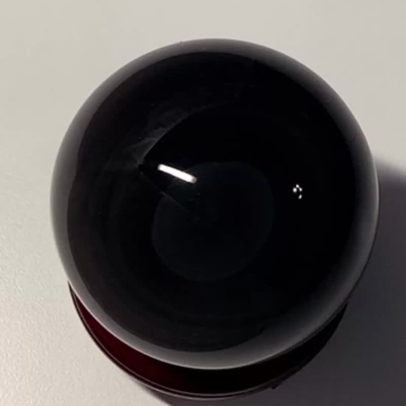 Crystal Corner 隅石丨彩虹眼黑曜石水晶球170丨净化丨疗愈水晶法 - 摆饰 - 水晶 