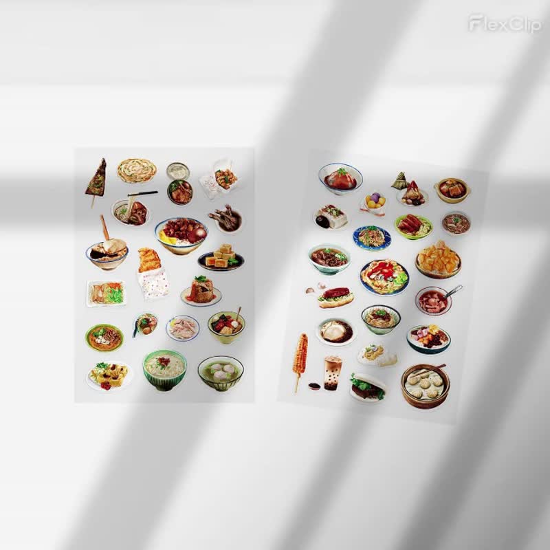 台湾在地美食贴纸 - 贴纸 - 纸 