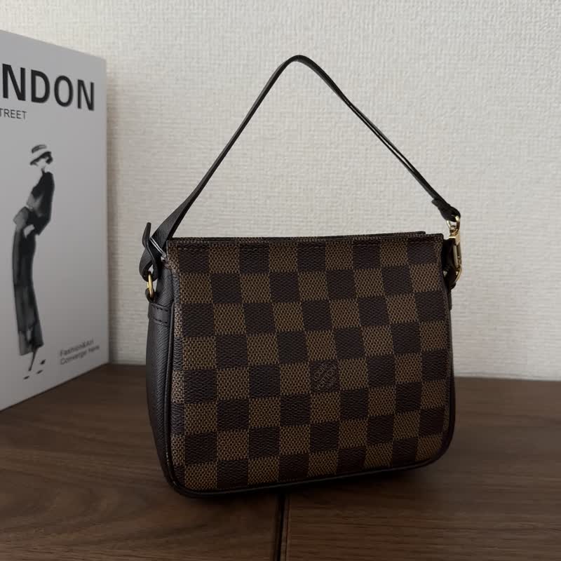 LOUIS VUITTON 路易威登 Damier 化妆包 / 配件收纳包 - 手提包/手提袋 - 其他材质 咖啡色