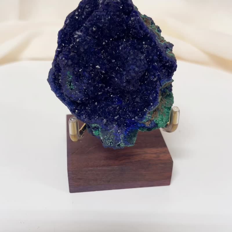 A级绝美蓝铜矿孔雀石共生原石 - 摆饰 - 宝石 