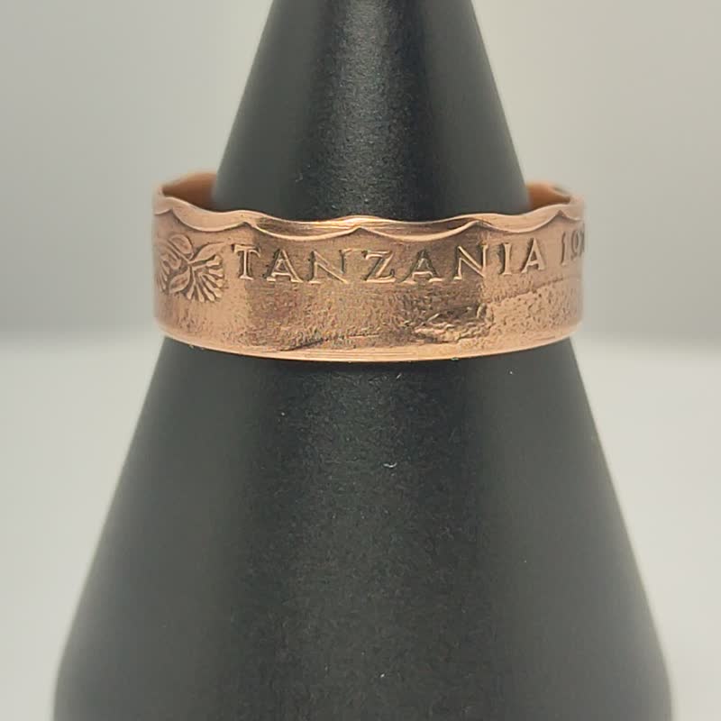 Tanzania Coin Ring 5 senti 1966-1984 coin rings for men coin rings for women - 戒指 - 其他金属 