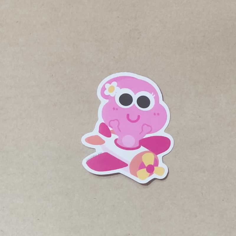 恐龙山丘 小恐龙大眼睛系列 亮面防水贴纸 一组9款 - 贴纸 - 纸 多色