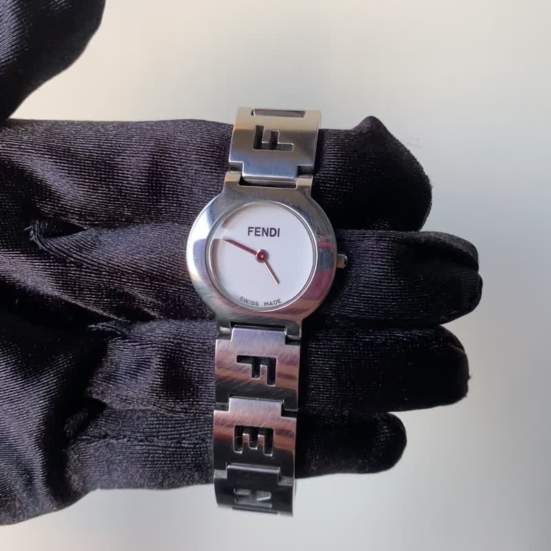 Fendi中古表/复古时钟/时钟/老表/vintage watch/女表 - 女表 - 其他金属 银色