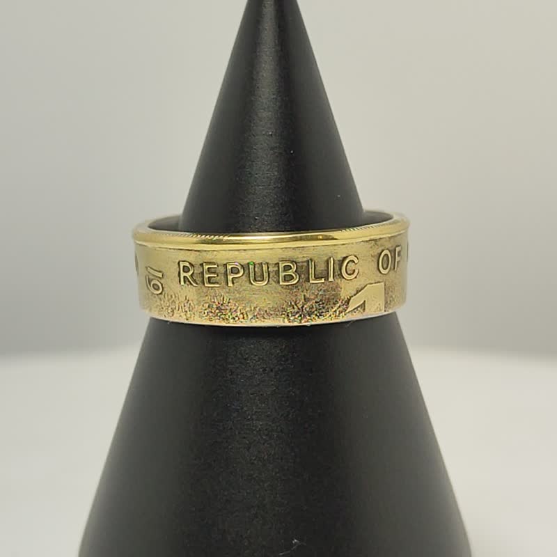 Kenya Coin Ring 1 Shilling 1995-1998 coin rings for men coin rings for women - 戒指 - 其他金属 