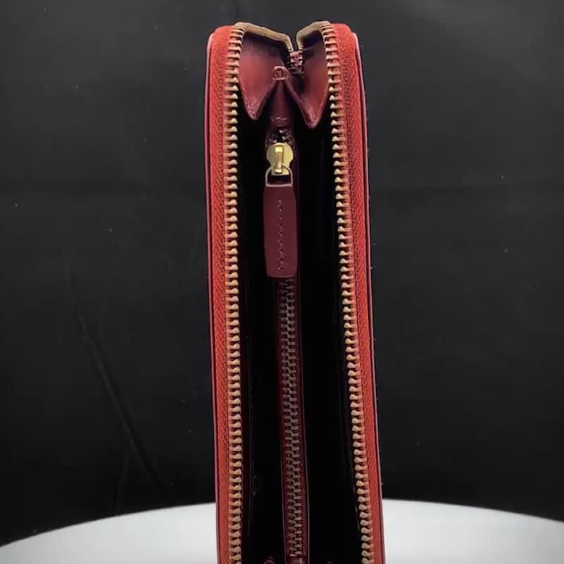 CROSS 限量1折 顶级小牛皮长夹 全新专柜展示品 - 皮夹/钱包 - 真皮 咖啡色