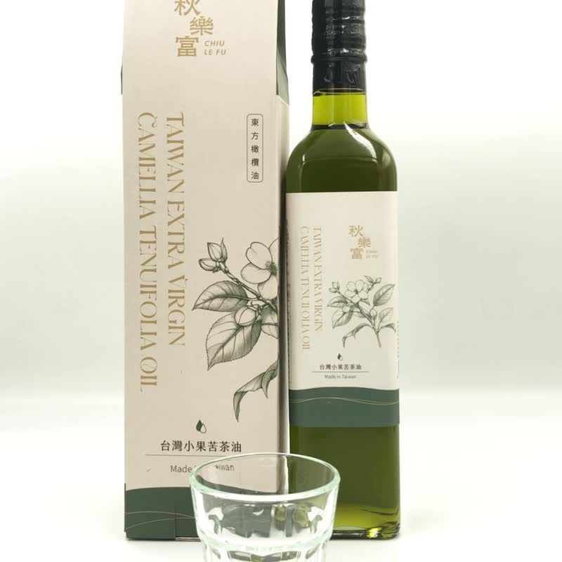 秋乐富油品 100%台湾小果苦茶油 500ml - 酱料/调味料 - 玻璃 