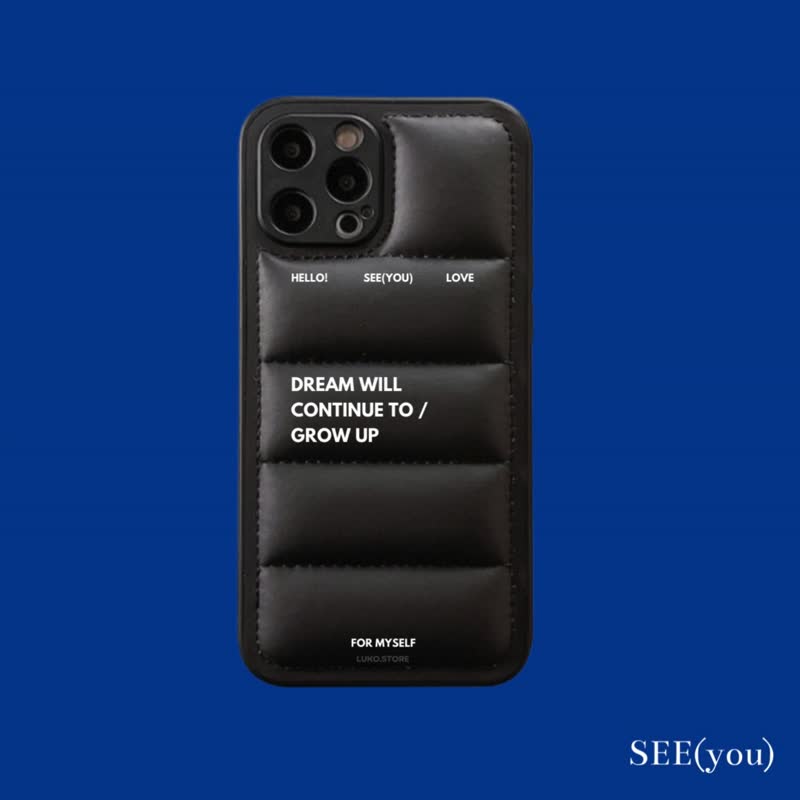 iPhone CASE | SEE(you) 系列全包防摔羽绒保护壳  铺棉款 - 手机壳/手机套 - 其他材质 