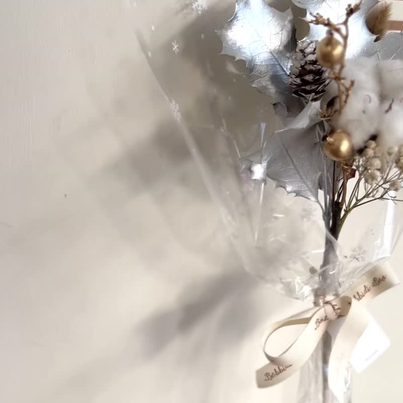 【独家 开运干燥花花束】• 情人节花束/生日花束/干燥花花束 - 干燥花/捧花 - 植物．花 银色