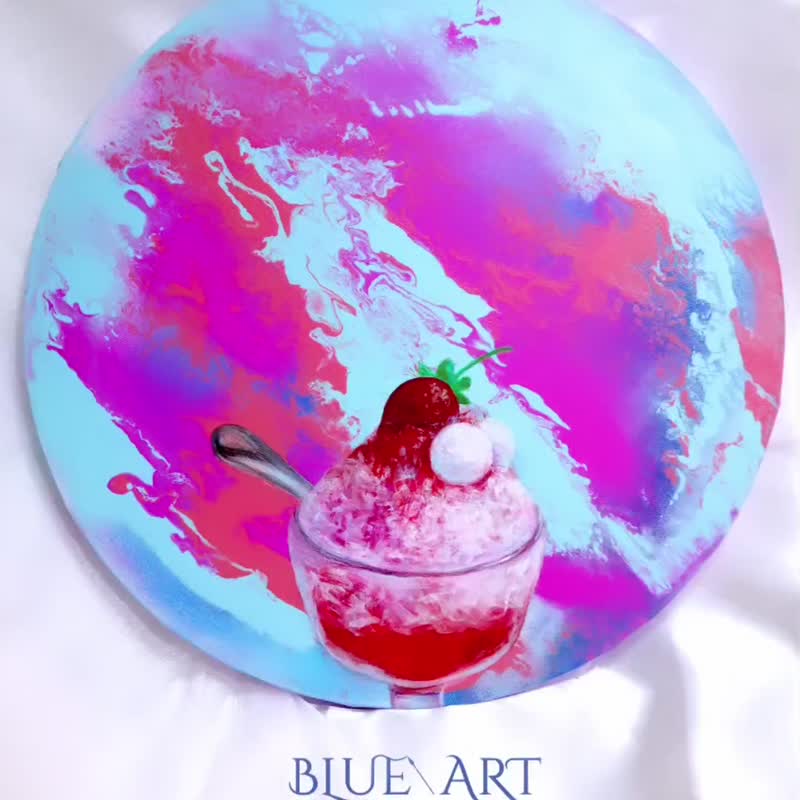 流体画冰品 - 插画/绘画/写字 - 颜料 