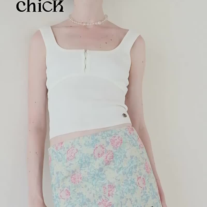 復古印花 Vintage風格做舊印花短裙 立體肌理碎花迷你裙 - 裙子 - 其他人造纤维 绿色