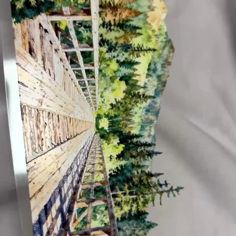 林峦栈居 Pine Ridge Cabin - 纸胶带 - 塑料 多色
