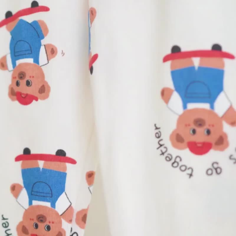 兔兔自制早餐-舒棉云柔衣长袖韩国童装-K52409 - 童装上衣 - 棉．麻 粉红色