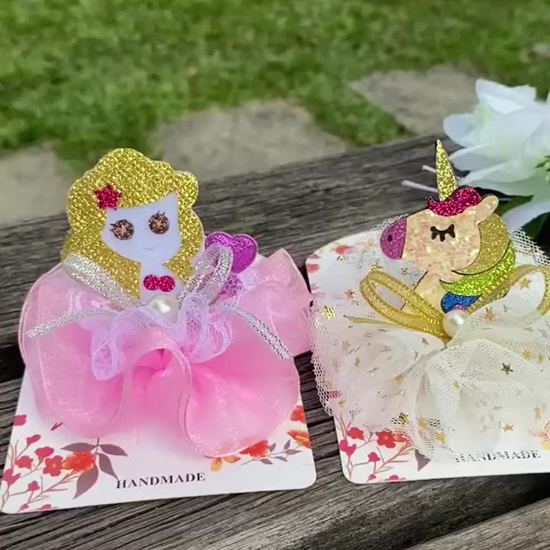 G1-宝宝儿童幼儿婴儿发夹-发夹发束发箍发带 闪亮独角兽 - 发饰 - 其他材质 多色